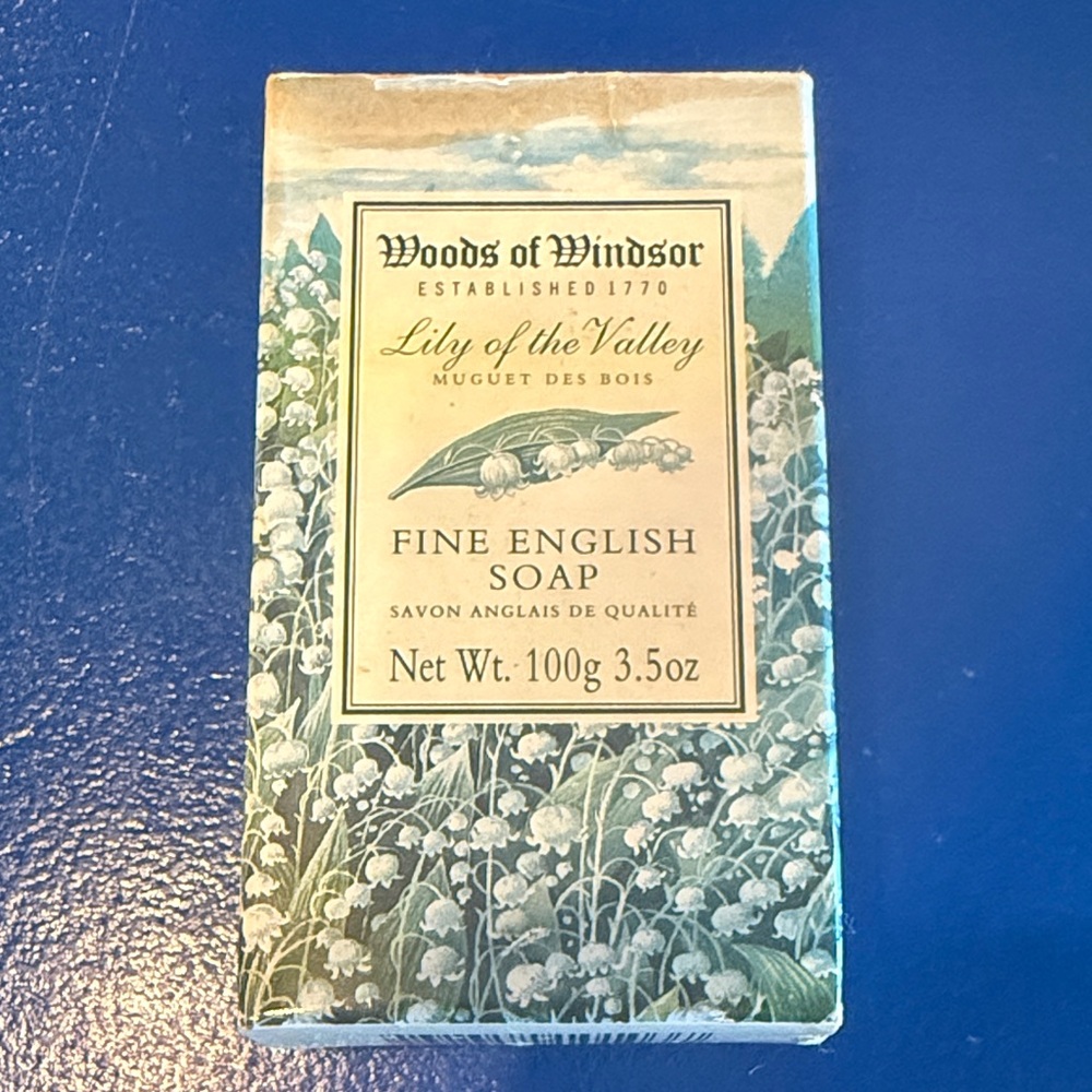 Woods Of Windsor Lily Of The Valley Fine English Soaps 3.5 Oz Bar New Vtg 1997